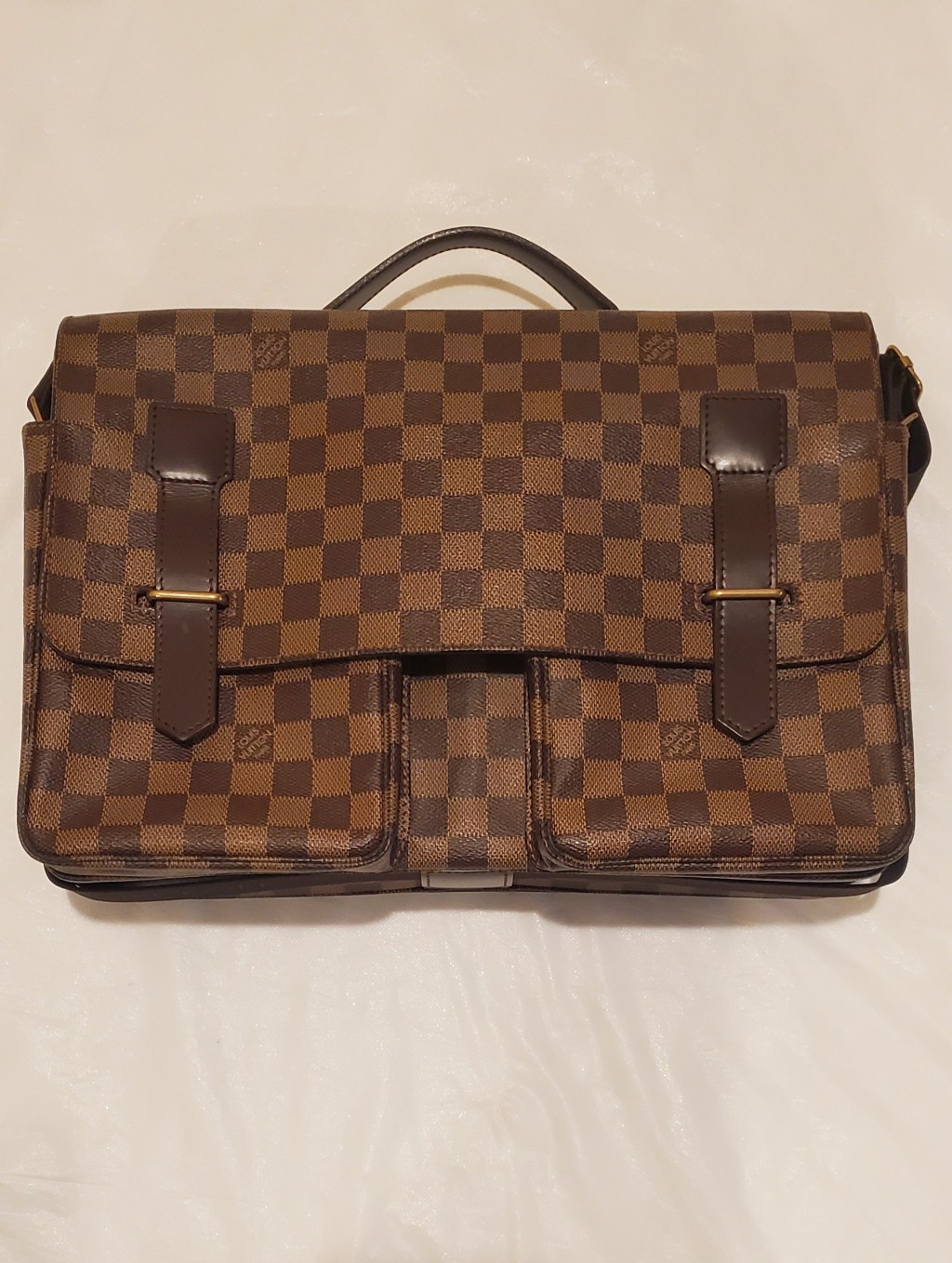 Louis Vuitton Broadway Damier Ebene Briefcase Messenger Bag